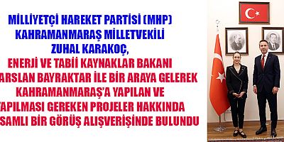 MİLLETVEKİLİ KARAKOÇ AFŞİN/ELBİSTAN A TERMİK SANTRALİ İÇİN ÇEVRE DOSTU YENİ ÖNLEMLER ALINMALI
