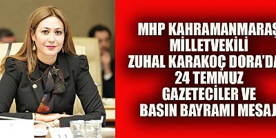 MİLLETVEKİLİ KARAKOÇ DORA:  BASIN, HÜR OLDUĞU KADAR SORUMLU ÖZGÜR OLDUĞU KADAR MİLLİ OLMALIDIR