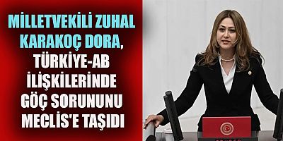 MİLLETVEKİLİ KARAKOÇ DORA, KONTROLSÜZ VE DÜZENSİZ GÖÇÜN ÖNEMLİ SORUNLARINI GÜNDEME GETİRDİ
