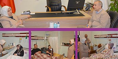 MİLLETVEKİLİ ÖÇAL’DAN , TEDAVİ GÖREN DEPREMZEDELERE ZİYARET