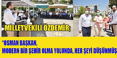 MİLLETVEKİLİ ÖZDEMİR VE BAŞKAN OKUMUŞ PROJELER HAKKINDA İSTİŞARELERDE BULUNDULAR