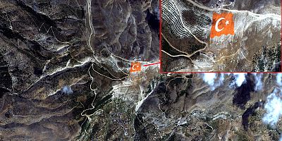 MİLLİ SAVUNMA BAKANLIĞI, ONİKİŞUBAT BELEDİYESİ’NİN DÜNYANIN EN BÜYÜK TÜRK BAYRAĞI’NI UZAYDAN GÖRÜNTÜLEDİ