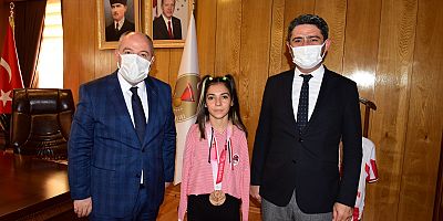 MİLLİ SPORCUMUZ SEVİLAY ÖZTÜRK’Ü MİSAFİR ETTİK