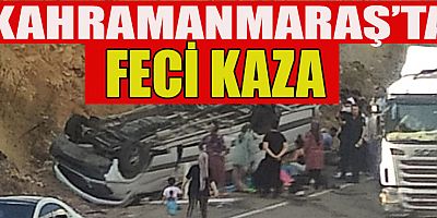 MİNİBÜS DEVRİLDİ: 10 YARALI