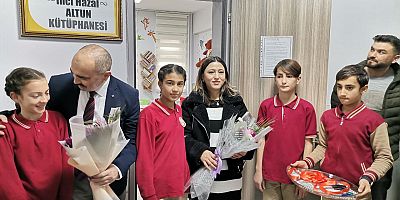  MİNİK DEPREM ŞEHİDİ VE ANNESİ ADINA KÜTÜPHANE AÇILDI