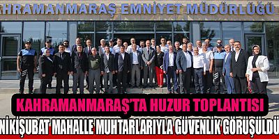 MÜDÜR GÖKDUMAN, ONİKİŞUBAT MAHALLE MUHTARLARI İLE BİR ARAYA GELDİ