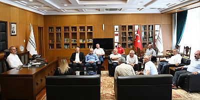 MUHTARLARDAN BAŞKAN GÜNGÖR’E TEŞEKKÜR ZİYARETİ