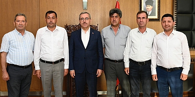MUHTARLARDAN BAŞKAN GÜNGÖR’E ZİYARET