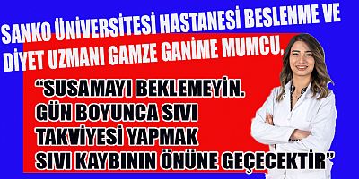 MUMCU, “GÜNLÜK YETERLİ MİKTARDA SU TÜKETİMİ METABOLİZMAYI HIZLANDIRMAKTADIR”