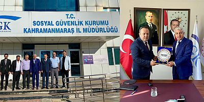 MÜSİAD KAHRAMANMARAŞ ŞUBE BAŞKANI ŞERAFETTİN ÖZCAN’DAN SGK İL MÜDÜRÜ HARUN BALABAN’A ZİYARET