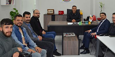 MUTLU KAYA, AKDENİZ GAZETECİLER CEMİYETİ’Nİ ZİYARET ETTİ!