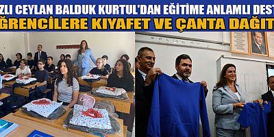 NAZLI CEYLAN BALDUK KURTUL, ÖĞRENCİLERİN YÜZÜNÜ GÜLDÜRDÜ