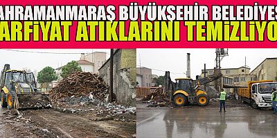ODUN AMBARLARI VE KÜÇÜK SANAYİ SİTESİ HAFRİYAT ATIKLARINDAN TEMİZLENİYOR
