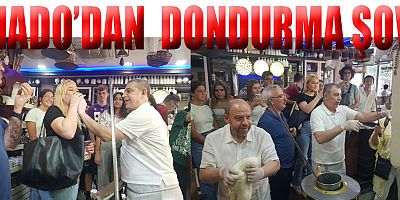 ÖĞRENCİLER MADO’NUN  DONDURMA ŞOVUNA HAYRAN KALDI