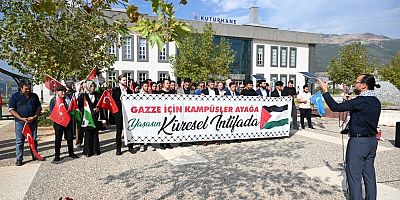ÖĞRENCİLERDEN GAZZE YE DESTEK!