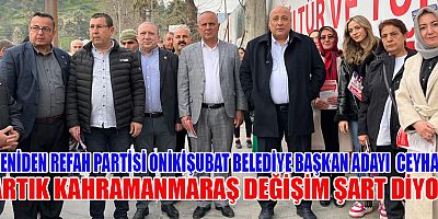 Yeniden Refah Partisi Onikişubat Belediye Başkan Adayı Dr. Fatih Mehmet Ceyhan