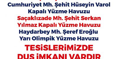 ONİKİŞUBAT BELEDİYESİ’NİN ACİL BARINMA TESİSLERİNDE BANYO HİZMETİ BAŞLADI