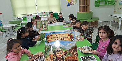 ONİKİŞUBAT BELEDİYESİ’NİN MİNİK KALPLERİNDEN KÜTÜPHANELER HAFTASI’NA ÖRNEK PROJE