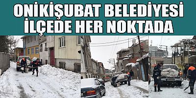  ONİKİŞUBAT BELEDİYESİ VATANDAŞIN RAHAT ULAŞIM SAĞLAMASI İÇİN YOĞUN  MESAİ HARCIYOR