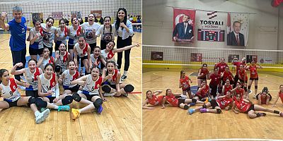 ONİKİŞUBAT BELEDİYESPOR MİDİ KIZ VOLEYBOL TAKIMI TÜRKİYE ŞAMPİYONASI YOLUNDA
