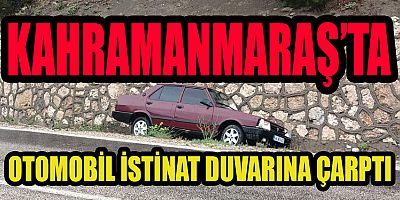 OTOMOBİLDE BULUNAN 2 KİŞİ YARALANDI