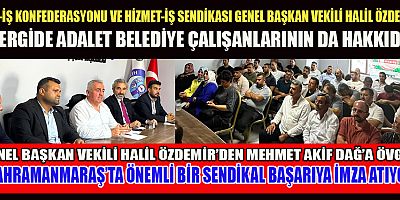 ÖZDEMİR: “BELEDİYE İŞÇİLERİMİZİN HAKLARINI SAVUNMAYA DEVAM EDECEĞİZ”