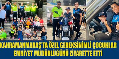 ÖZEL ÇOCUKLARDAN EMNİYET MÜDÜRLÜĞÜNE ZİYARET
