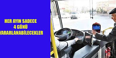 ÖZEL HALK OTOBÜSLERİNDEN AYDA SADECE 4 GÜN YARARLANABİLECEKLER