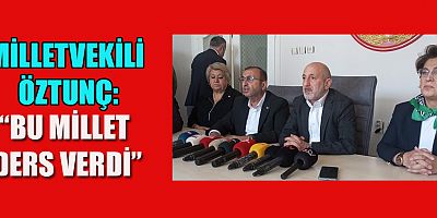 ÖZTUNÇ, KAHRAMANMARAŞ HALKI KİBİRE SON VERDİ