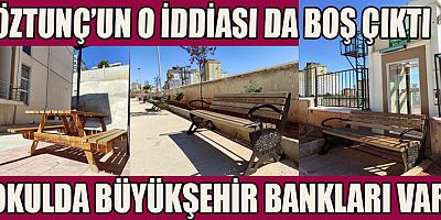 ÖZTUNÇ’UN O İDDİASI DA BOŞ ÇIKTI: OKULDA BÜYÜKŞEHİR BANKLARI VAR