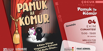 “PAMUK İLE KÖMÜR” 4 EKİM’DE MİNİKLERİ EĞLENDİRMEYE GELİYOR