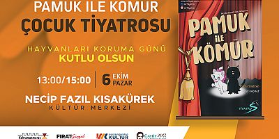PAMUK İLE KÖMÜR, ÇOCUKLAR İÇİN SAHNE ALACAK
