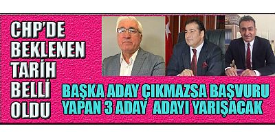 PAZARCIK CHP'DE ÖNSEÇİM İÇİN GERİ SAYIM BAŞLADI