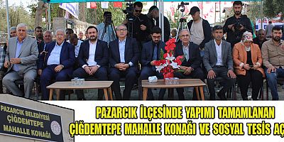 PAZARCIK ÇİĞDEMTEPE’YE SOSYAL TESİS