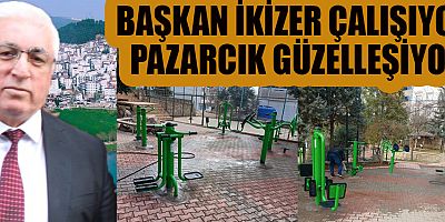 PAZARCIK SEVGİ PARKI’NDAKİ FİTNESS ALETLERİ YENİLENDİ