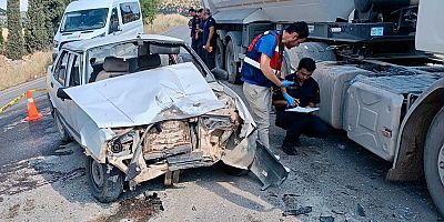 PAZARCIK’TA OTOMOBİL İLE TIR ÇARPIŞTI: 1 ÖLÜ 3 YARALI