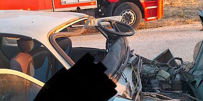 PAZARCIK TA TRAFİK KAZASI: 1 ÖLÜ