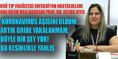 PROF. DR. SELMA ATEŞ, KORONAVİRÜS VE GRİP ARASINDAKİ FARKI ANLATTI