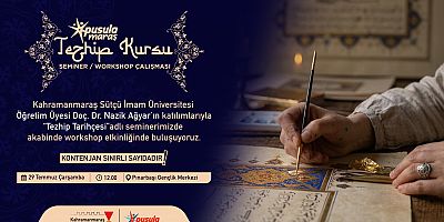 PUSULA MARAŞ’TAN GENÇLERE GELENEKSEL SANAT ATÖLYESİ