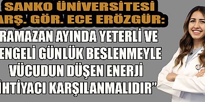 RAMAZAN AYINDA BESLENME ÖNERİLERİ
