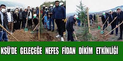 REKTÖR CAN FİDANLARI TOPRAKLA BULUŞTURUYORUZ