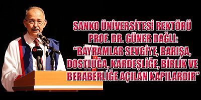 REKTÖR DAĞLI'DAN KURBAN BAYRAMI MESAJI