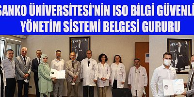  REKTÖR PROF. DR. DAĞLI: “BİLGİ GÜVENLİĞİ KONUSUNDA ALDIĞIMIZ BELGE, KONUYA VERDİĞİMİZ DEĞERİN DE BİR GÖSTERGESİDİR”