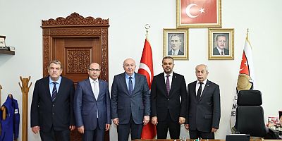 REKTÖR YASIM’DAN BAŞKAN TOPTAŞ’A HAYIRLI OLSUN ZİYARETİ
