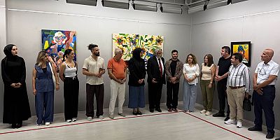 RESSAM TALHA KILIÇ SANKO SANAT GALERİSİNDE RESİM SERGİSİ AÇTI