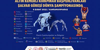ŞALVAR GÜREŞİ DÜNYA ŞAMPİYONASI KAHRAMANMARAŞ’TA