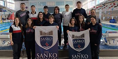 -SANKO OKULLARI ÖĞRENCİLERİ YÜZMEDE BÖLGE İKİNCİSİ OLDU