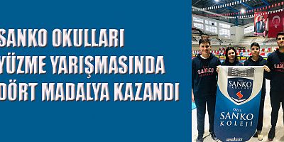 SANKO OKULLARI YÜZME YARIŞMASINDA MADALYALARI TOPLADI