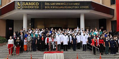 SANKO ÜNİVERSİTESİ HASTANESİ'NDE CUMHURİYET BAYRAMI KUTLANDI