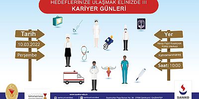 SANKO ÜNİVERSİTESİ KAHRAMANMARAŞ’TA KARİYER GÜNÜ DÜZENLİYOR